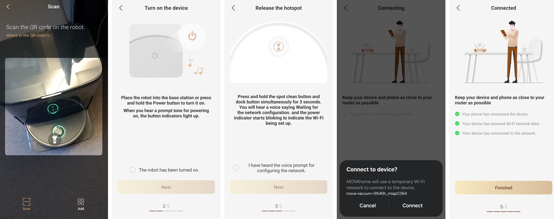 MOVA Z60 Ultra Roller Complete dulkių siurblys robotas