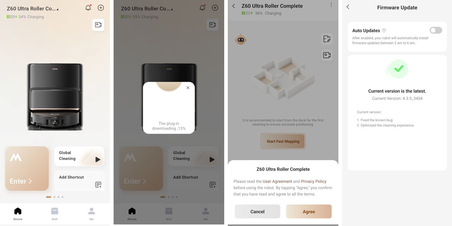 MOVA Z60 Ultra Roller Complete dulkių siurblys robotas