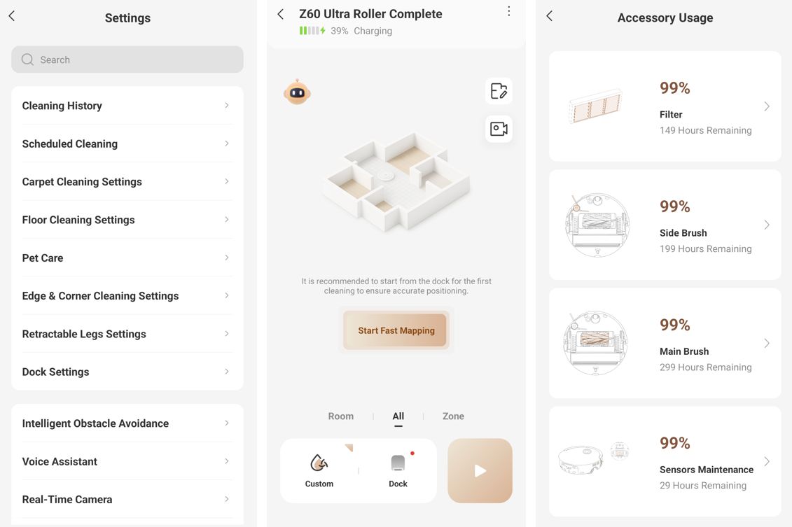 MOVA Z60 Ultra Roller Complete dulkių siurblys robotas