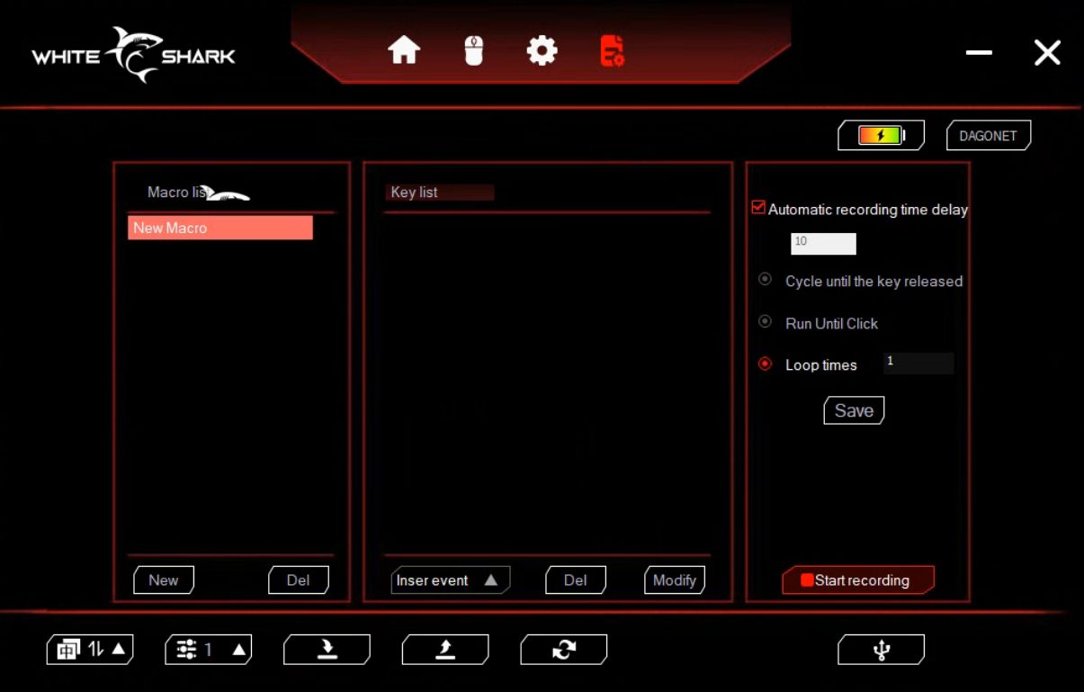 DAGONET kompiuterinė žaidimų pelė