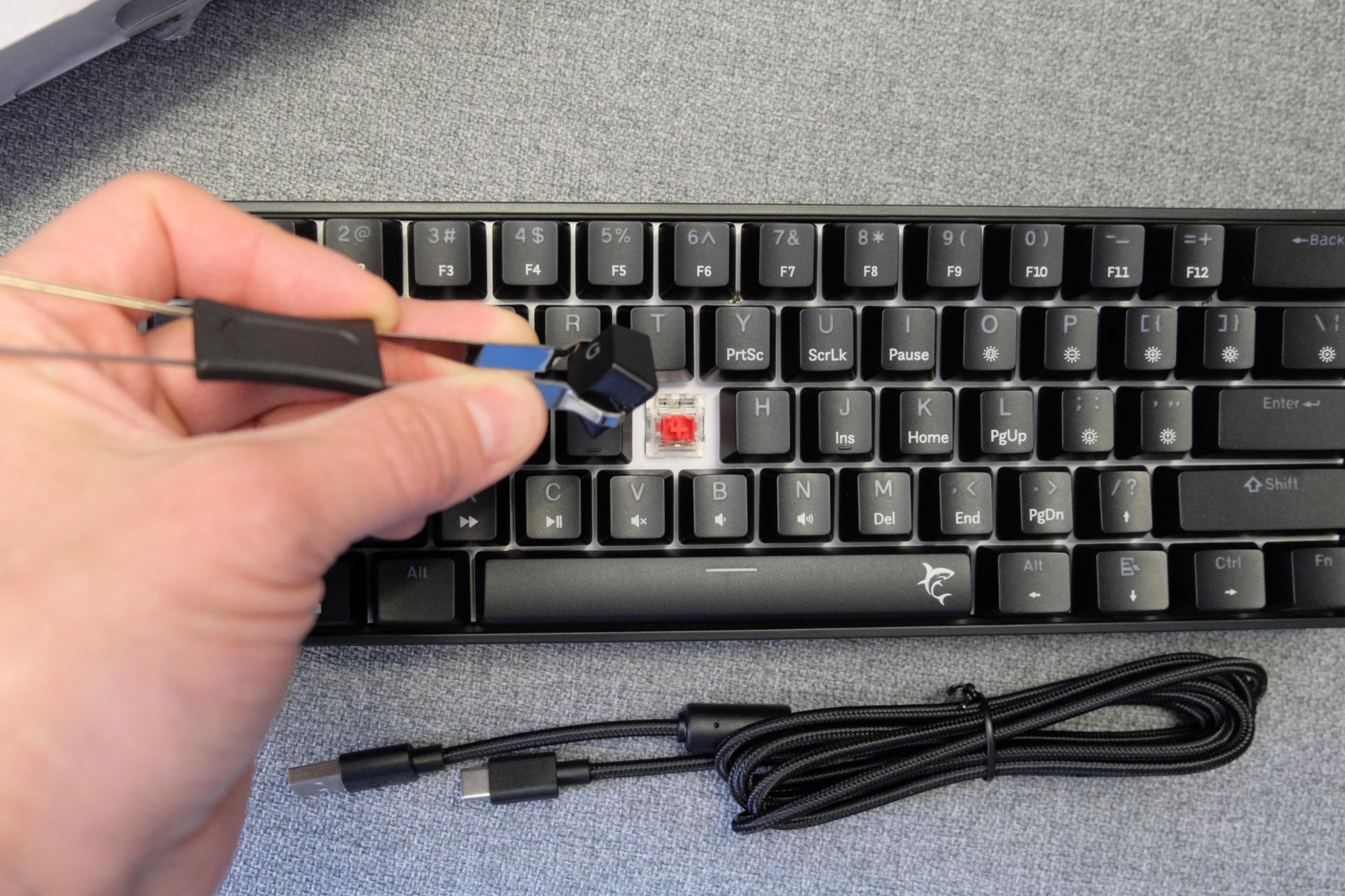Mechaninė RGB žaidimų klaviatūra White Shark Shinobi 2
