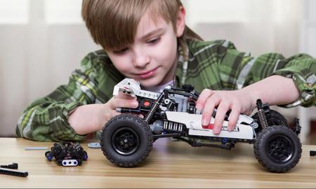 Ideali dovana vaikui vos už 27€! „Surinktas automobilis atrodo super kietai - man ir mano sūnui labai patiko“ (Video, „Xiaomi MITU Dune Buggy Builder“ 490+ dalių konstruktorius-automobilis)