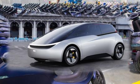 Garsus elektrinių motorolerių gamintojas domisi keturiais ratais - parodė savo pirmąją elektromobilio koncepciją