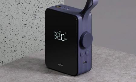 AliExpress „11.11“ išpardavimo pasiūlymas: labai simpatiška ir mobili pompa iš „Xiaomi“ - nepamainomas pagalbininkas keliaujant (Video, „HOTO Portable Electric Tire lnflator“)