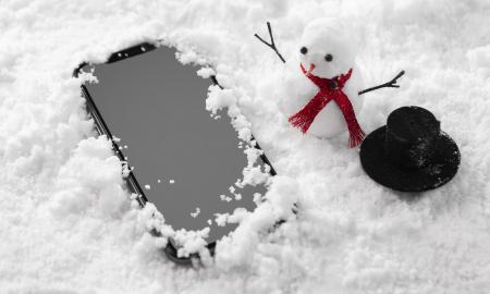 Ką daryti, jei telefonas įkrito į sniegą? Ryžiai jo neišgelbės