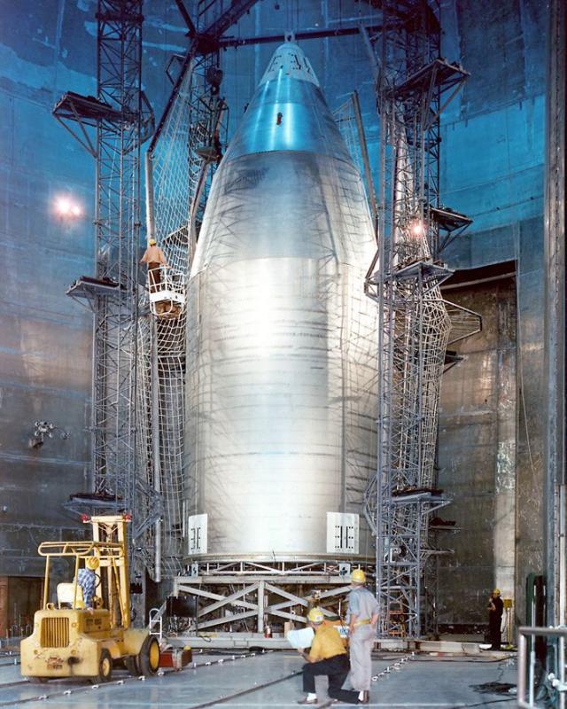 „Skylab“ gaubtas „Space Power Facility“ kameroje, 1970 m. gruodžio 3 d.