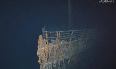 Skelbiami tiesiog įspūdingi kadrai! Pirmą kartą istorijoje mokslininkai nufilmavo nuskendusį „Titaniką“ su milžiniškos raiškos 8K kamera (Video)