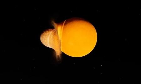 Įspūdingas vaizdo įrašas: kaip Žemė atsitrenkia į kitą planetą (Video)