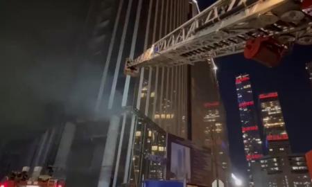 Maskva ugnyje! Skelbiama apie didžiulį gaisrą viename iš elitinių „Moscow Towers“ dangoraižių (Video)