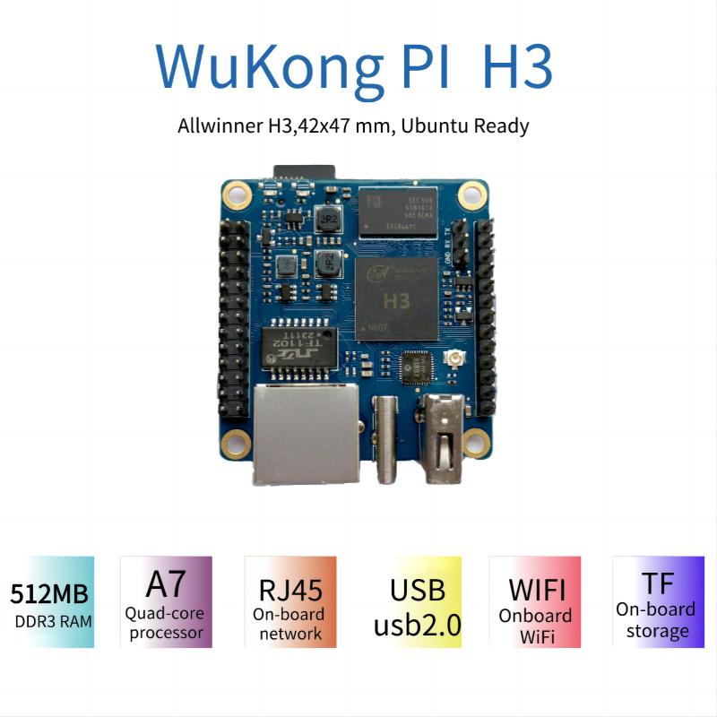 „WuKong Pi H3“ esminės savybės