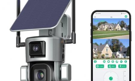 Fantastiškai geros kainos ir funkcionalumo dviguba vaizdo stebėjimo kamera: 4MP+4MP, 10x priartinimas, spalvotas naktinis filmavimas, saulės įkraunama baterija, WiFi, APP