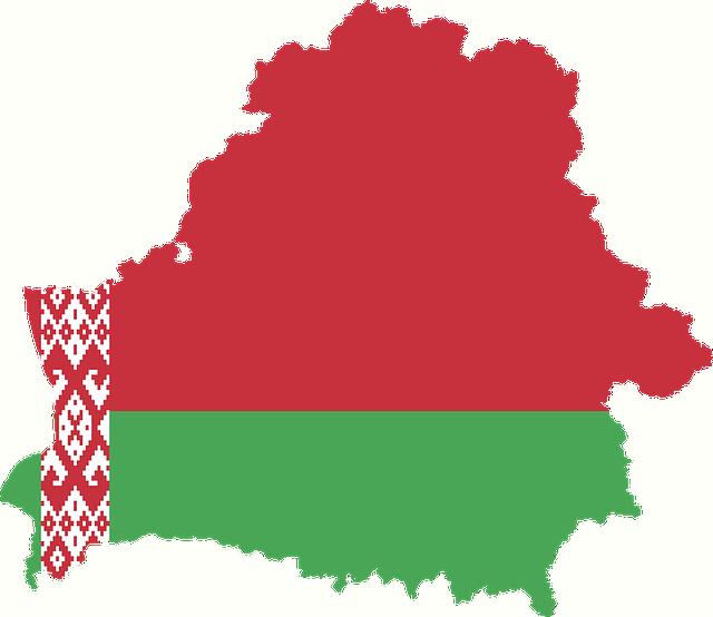 Baltarusijos žemėlapis ir vėliava
