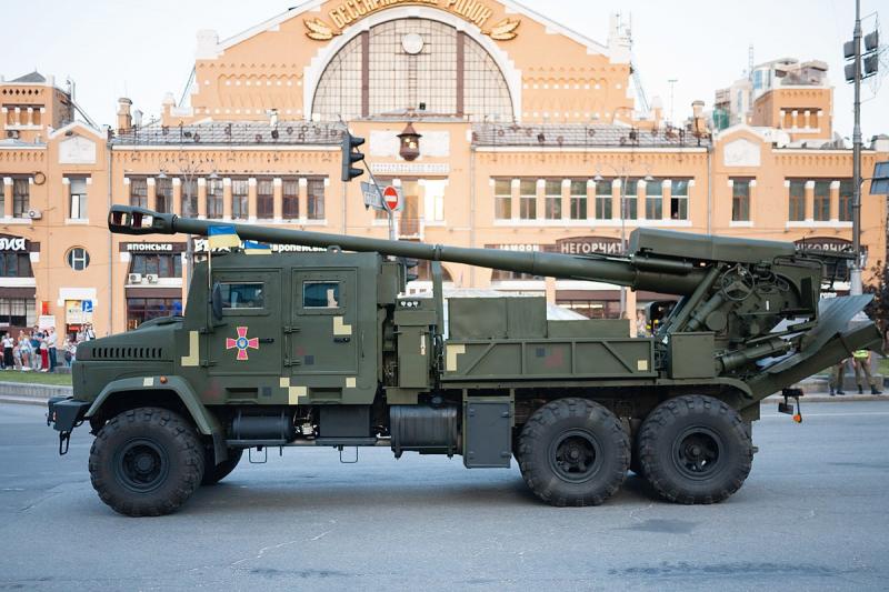 2S22 „Bohdana“ ant sunkvežimio KrAZ-63221