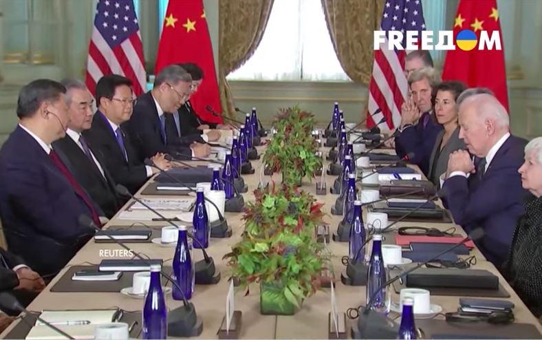 Kinijos ir JAV vadovų susitikimas