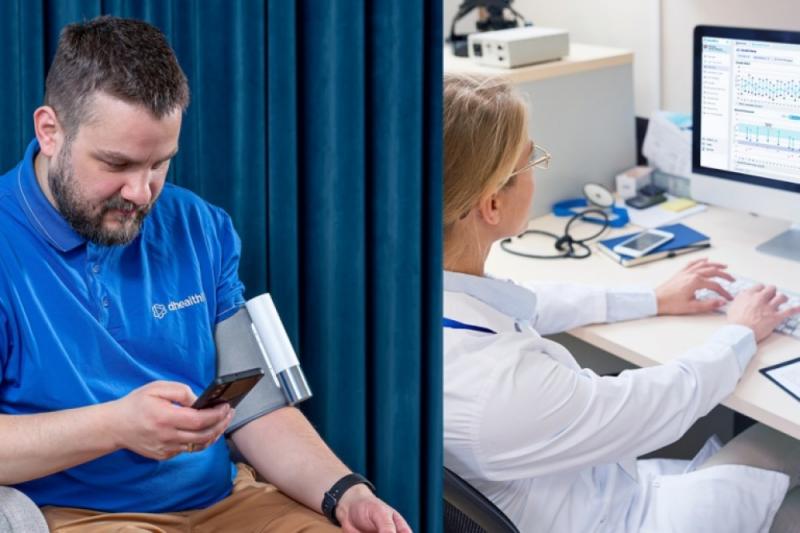 Sistemą „dHealthIQ“ sudaro internetinė platforma, į kurią patenka visa su pacientu susijusi informacija, ir mobilioji programėlė, įdiegiama į paciento mobilųjį telefoną. Kad būtų galima stebėti ir fiksuoti reikalingus paciento sveikatos duomenis, sistemą papildo integruojami gyvybinius rodiklius matuojantys aparatai bei išmanieji įrenginiai su biojutikliais.