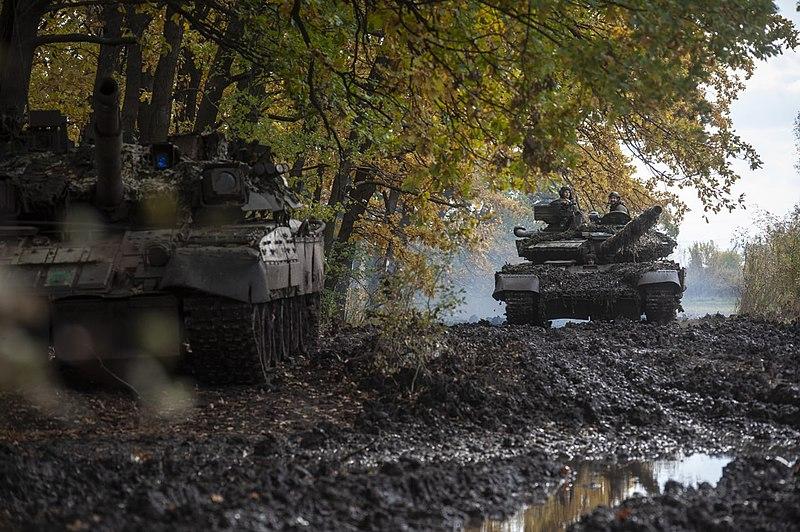 Ukrainos užgrobti rusų tankai