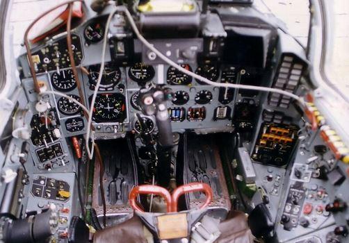 MiG-29 piloto kabina