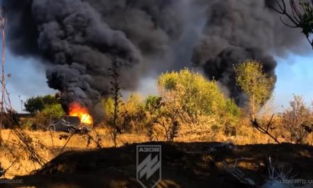 Mestos didžiulės pajėgos. Rusai bando sunaikinti „Azovą“ (Video)