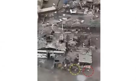 Daugybė žuvusių ir sužeistų. Vienintelis Ukrainos karys sustabdė visą rusų puolimą (Video)