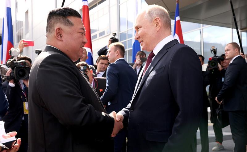 Kim Jong Unas ir V. Putinas