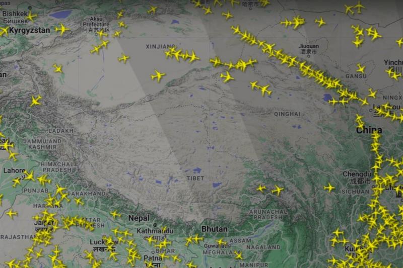 Oro eismas virš Tibeto 2024 m. lapkričio 29 d. 13 val. Lietuvos laiku