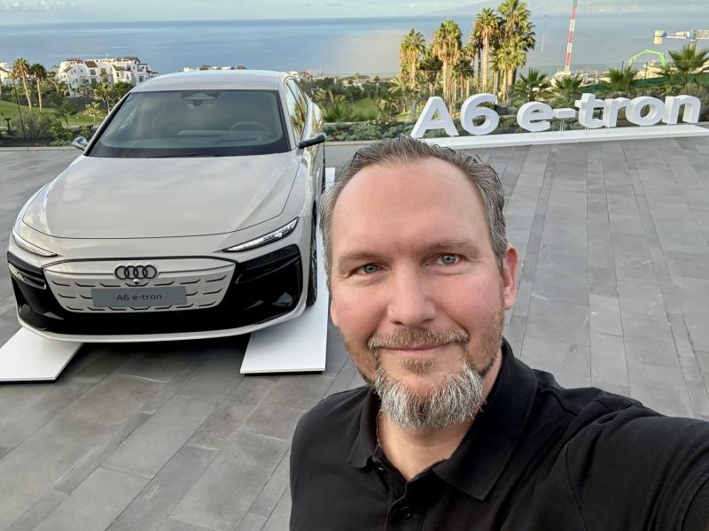 Tadas Ratkevičius „Audi A6 e-tron“ testuose Tenerifėje