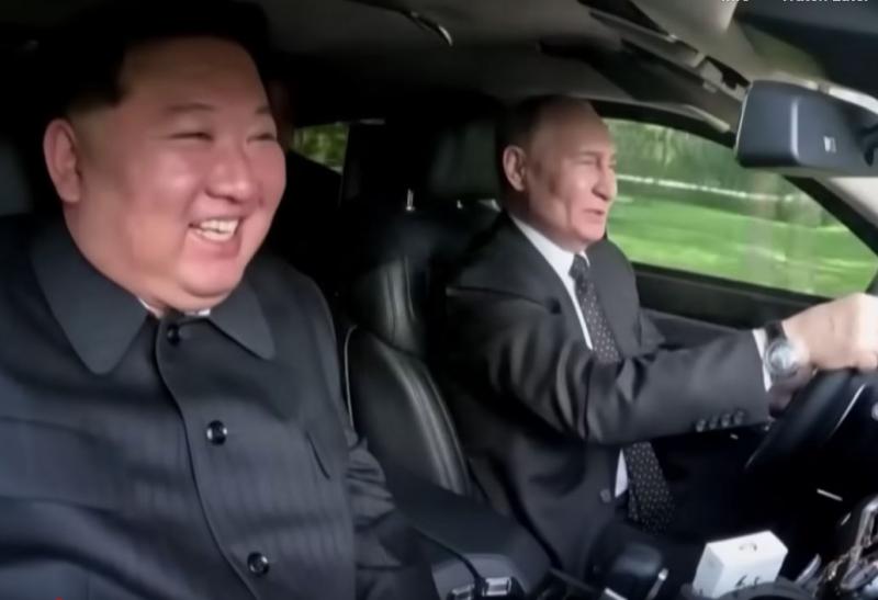 Kim Jong-unas ir V. Putinas