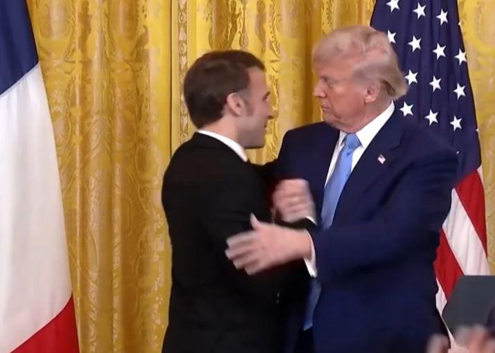 E. Macronas ir D. Trumpas