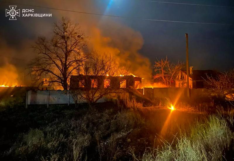 Privatus namas Iziume po rusų dronų atakos kovo viduryje