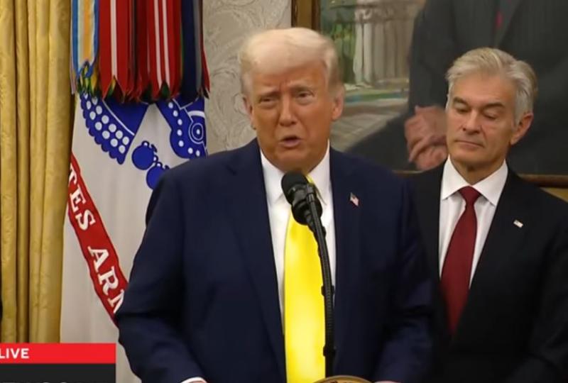 D. Trumpas spaudos konferencijoje