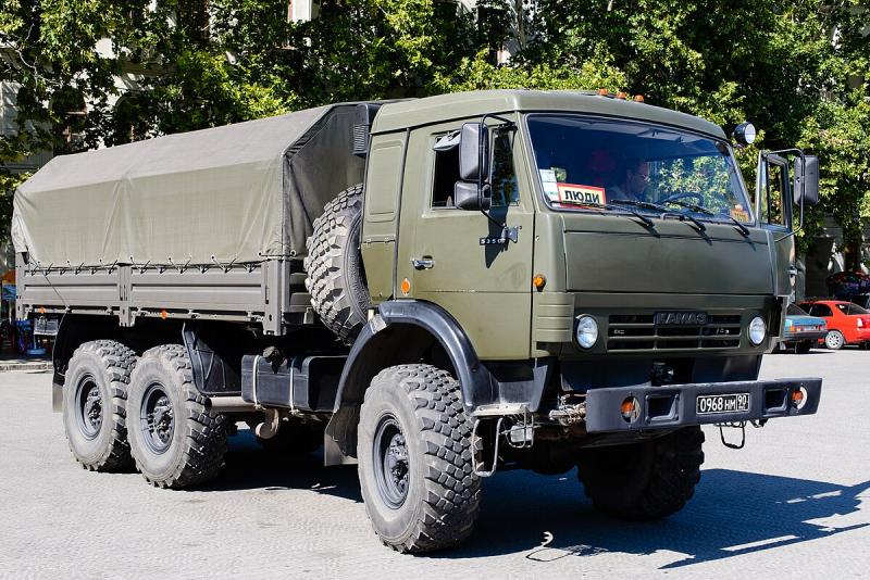 Paprastas KamAZ be patobulinimų