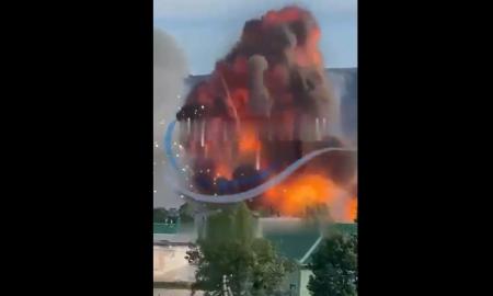 Krymas dega. Keliai užblokuoti. Smogė į bazę (Video)