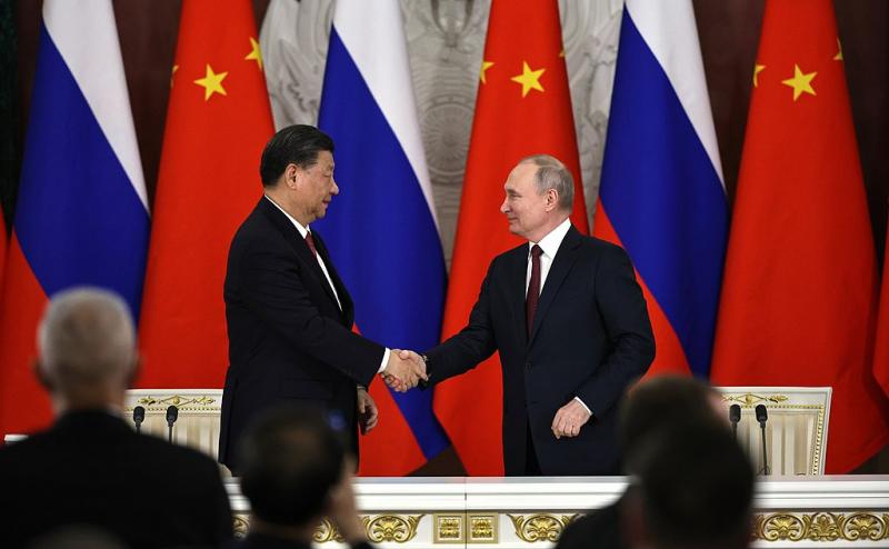Xi Jinpingas ir V. Putinas