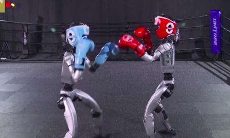 To pasaulyje dar nebuvo! Robotai – ringe! (Video)