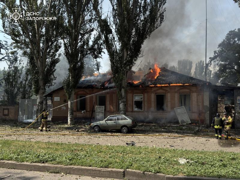 Zaporižia po eilinės rusų atakos