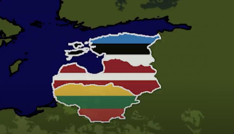 Asociatyvus Baltijos šalių žemėlapis