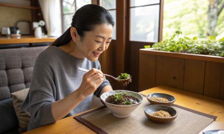 Japonai valgo kaip pašėlę. Tai lobis skydliaukei