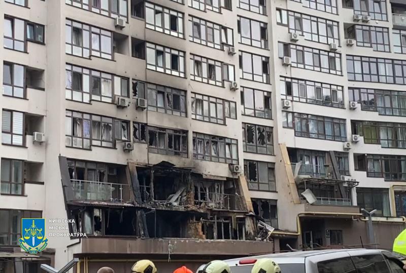 Daugiabutis Kyjive po rusų atakos liepos mėnesį