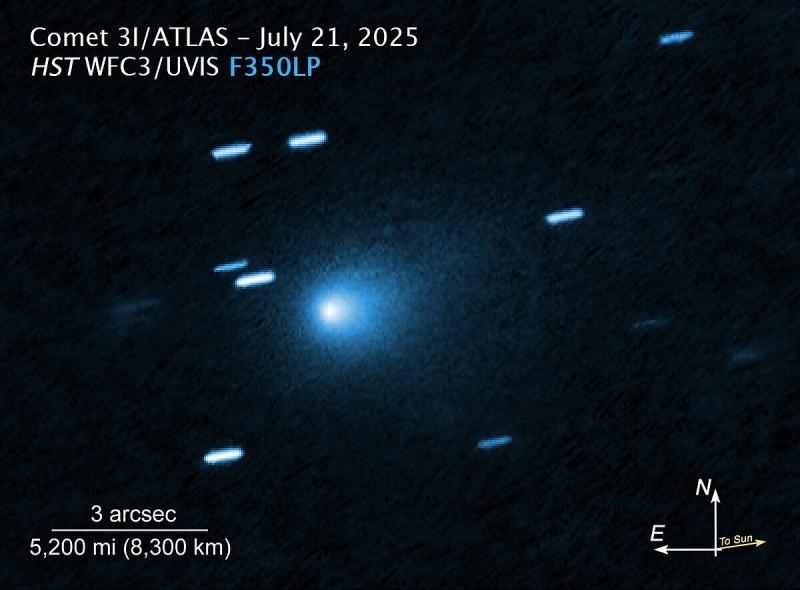 3I/ATLAS užfiksuotas Hablo kosminiu teleskopu
