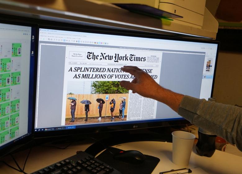 „The New York Times“ laikraščio maketavimas