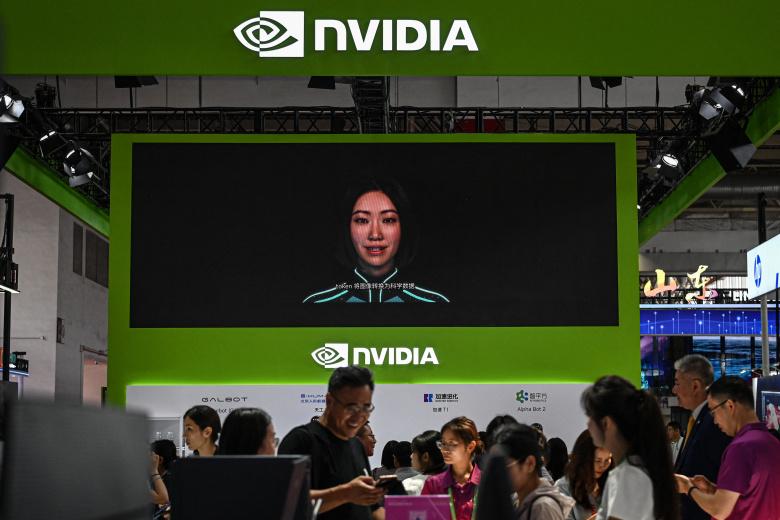 Nvidia stendas Kinijos tarptautinėje parodoje (CISCE) Pekine