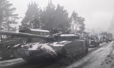 „Rusijos tankų kolonų žygis iš Gomelio. Košmaras tapo tikrove“