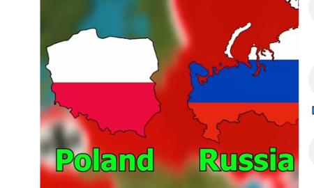 Varšuvos centre šokas. Gatvė užlieta rusiškomis iškabomis