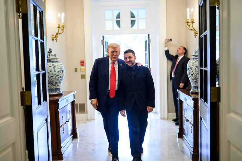 D. Trumpas ir V. Zelenskis