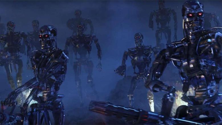 Kadras iš filmo „Terminatorius 3: Mašinų sukilimas“