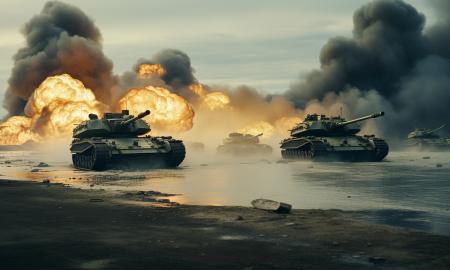 „...naujo karo pradžiai. Tiek daug karinės technikos ir karių“ (Video)