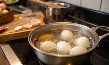 Kiaušinių lukštai trūkinėja verdant? Įdėkite tai į puodą ir problema išnyks