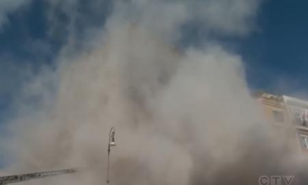 Netikėtai griuvo viduramžių bokštas (Video)