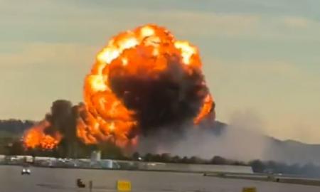 Vaizdai pribloškiantys. Lėktuvas sprogo pakilimo metu (Video) 