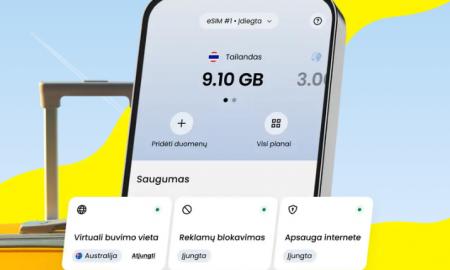 [„Black Friday“ mega pasiūlymas] 200+ šalių! Viena geriausių eSIM paslaugų pasaulyje. Lietuvių „Saily“ + „NordVPN“ dovanų (Video)